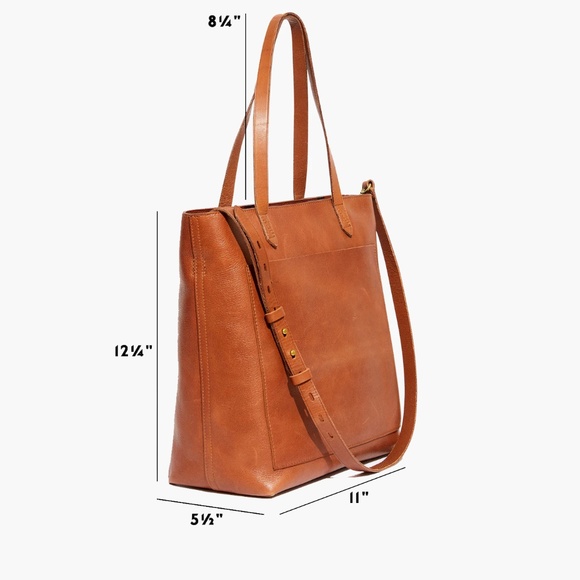 Madewell Zip-Top Medium Transport Leather Tote - Picture 4 of 10